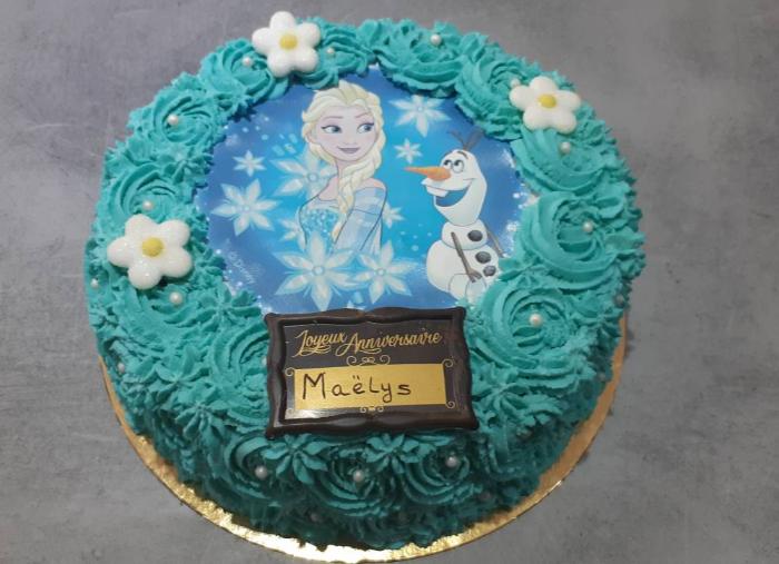 Gâteau reine des neiges soissons