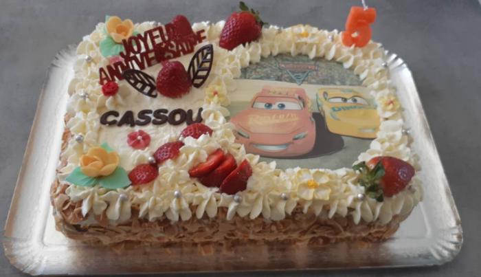 Gâteau cars