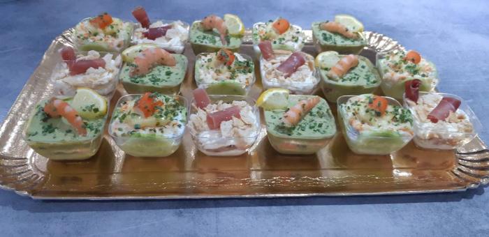 Verrines de poissons 