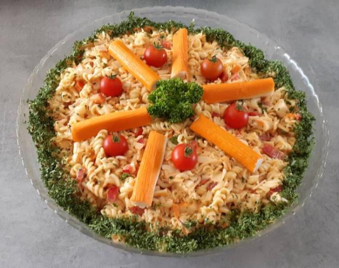 Traiteur noyon pâtes aux surimi 
