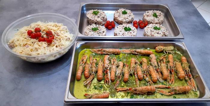 Repas chaud traiteur