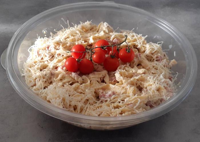 Tagliatelles carbonara 