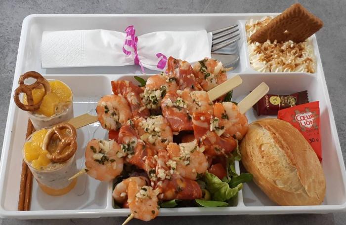 Plateaux repas crevettes