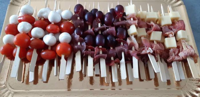 Cocktail de brochettes 