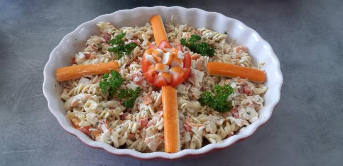 Traiteur Neuilly st front pâtes aux surimis 