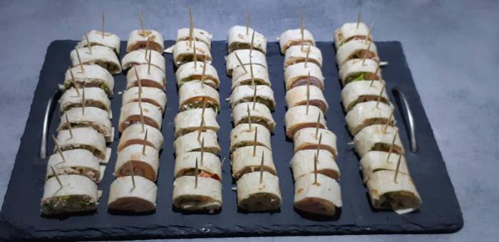 Apéritifs wrap traiteur 