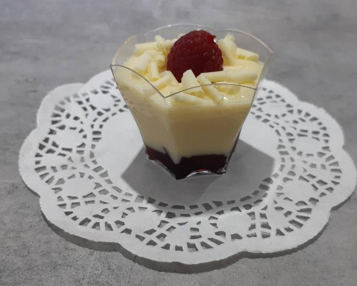 Verrines tiramisu chocolat blanc framboise 