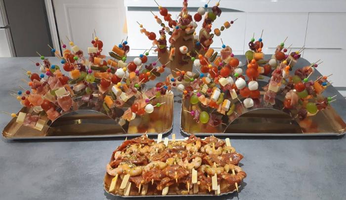 Brochettes apéritifs traiteur Ambleny 