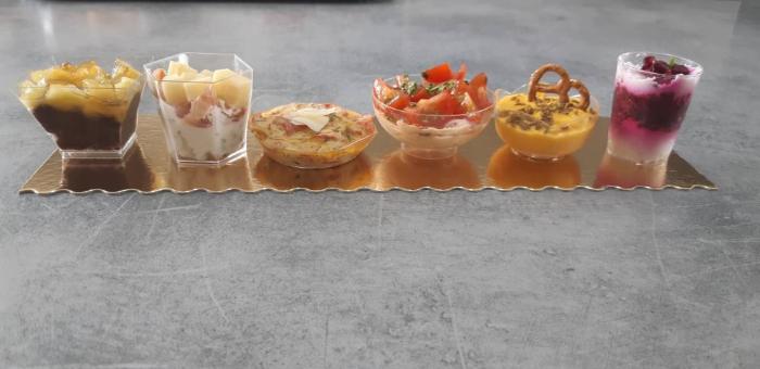 Verrines salées traiteur baptême 