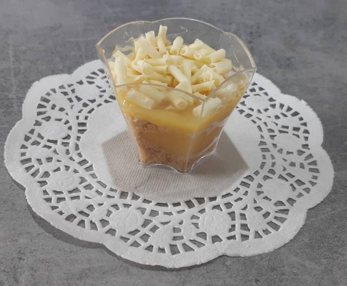 Verrines crème au citron palet breton 