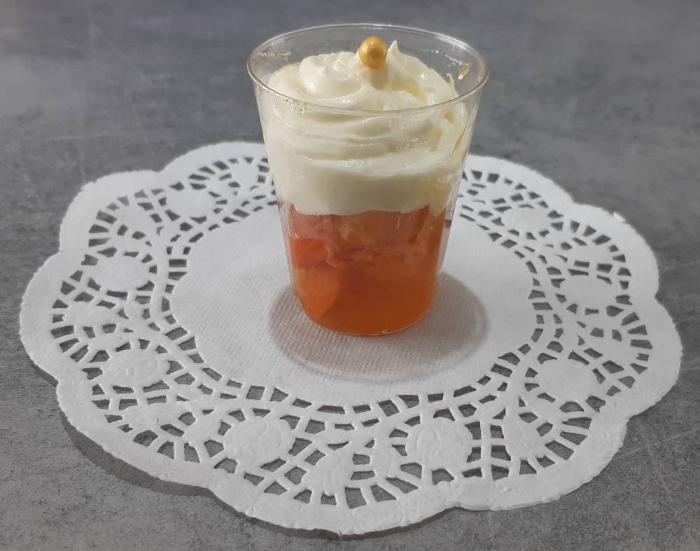 Verrines abricot Chantilly 