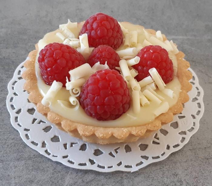 Tartelettes chocolat blanc framboise 
