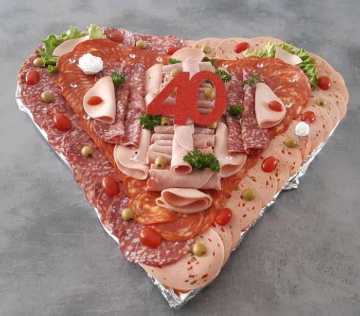 Plateau charcuterie coeur traiteur Ambleny 